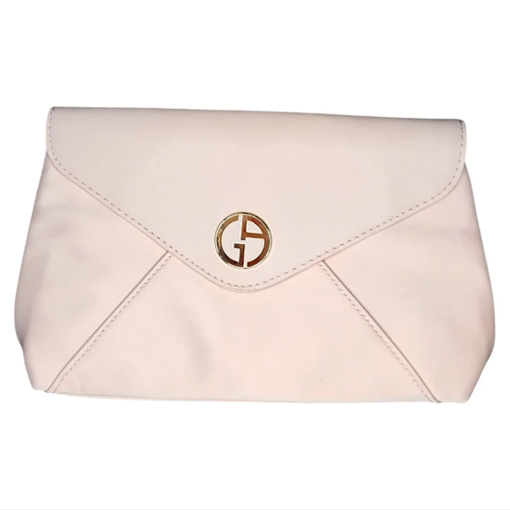 GIORGIO ARMANI blush pink makeup/toiletries pouch/bag